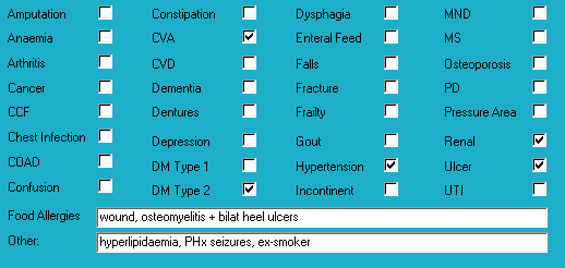 Mr ADO's diagnoses for the Case study in Albumin and thyroxine Diagnoses for Mr ADO's case study in MedNut Mail Albumin and thyroxine